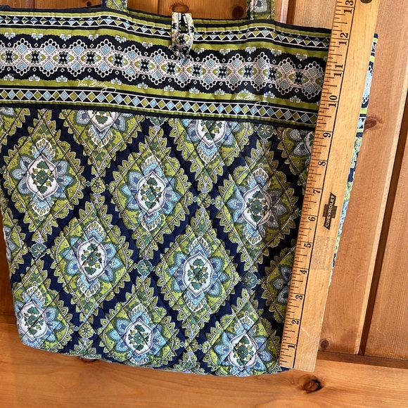 Fun Summer Vera bucket bag tote Green Navy Retired Cambridge - Picture 9 of 10